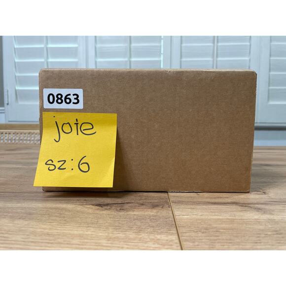 Joie Calan Raffia Ankle-Strap Sandals Natural Tan Leather Size 6 NWOB Comfy Heel - Picture 12 of 12